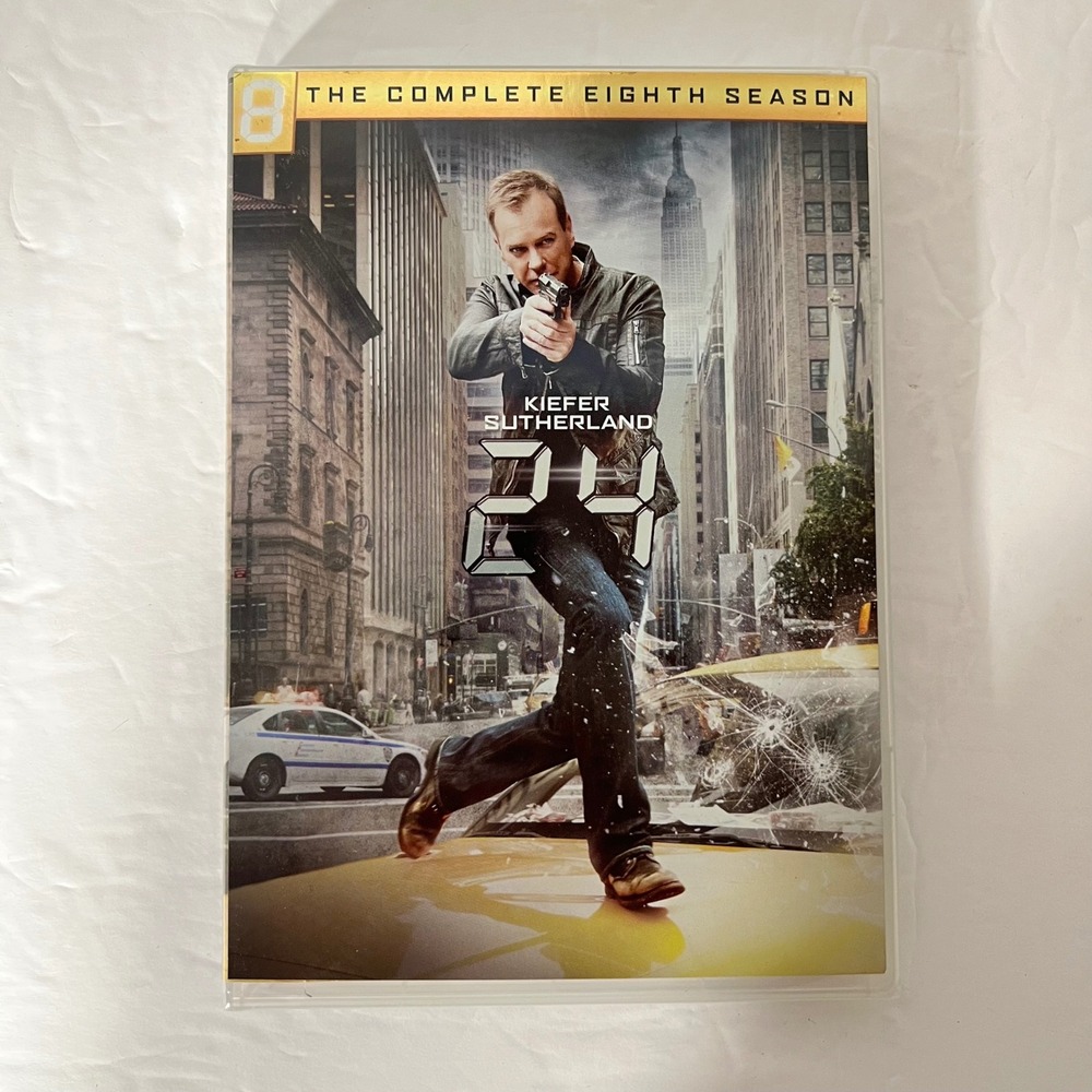 24 The Complete Eighth Season DVD 6-Disc Set Kiefer Sutherland Jack Bauer